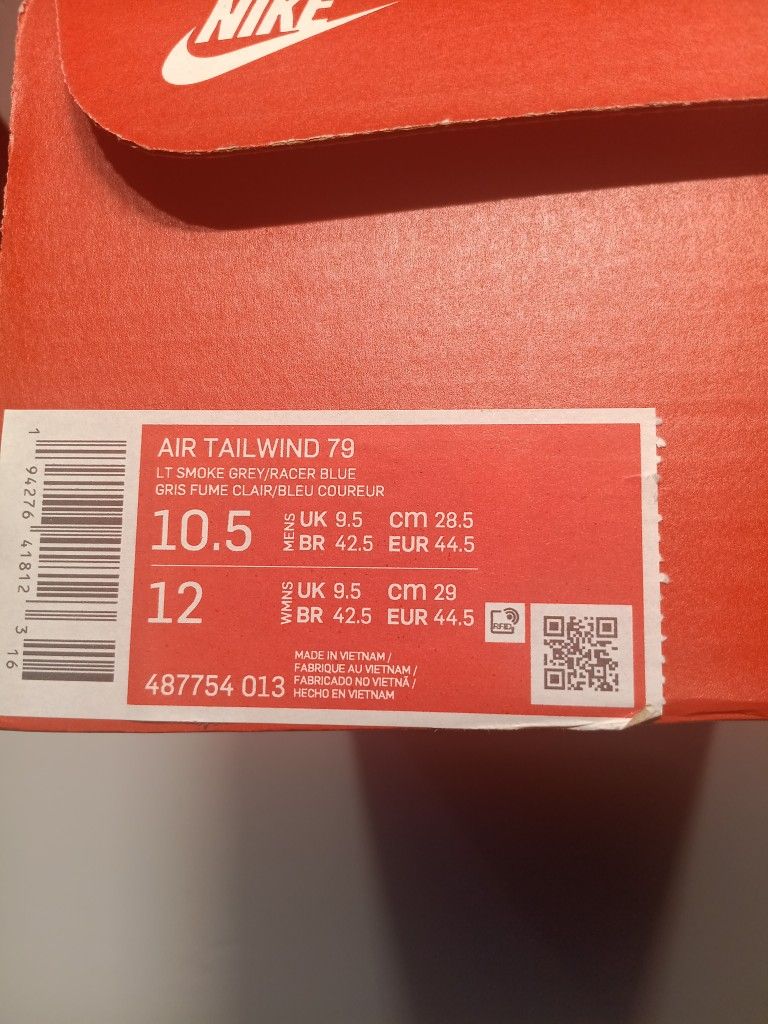 Nike Air Tailwind 79 Brand New Sz 10.5