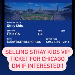Stray kids VIP Ticket Chicago 