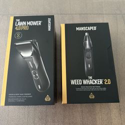 MANSCAPED Lawn Mower 4.0 + Weed whacker 2.0 Trimmers