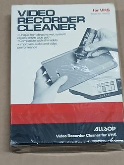 NEW Allsop VHS Video Recorder Cleaner Model 64000 – Sealed Wet System VCR Head Cleaner