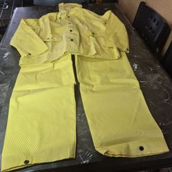 Onguard Webtex Protective Rainwear Jacket Hood And Overalls. 