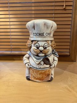 Vintage Treasure Craft Chef Cookie Jar