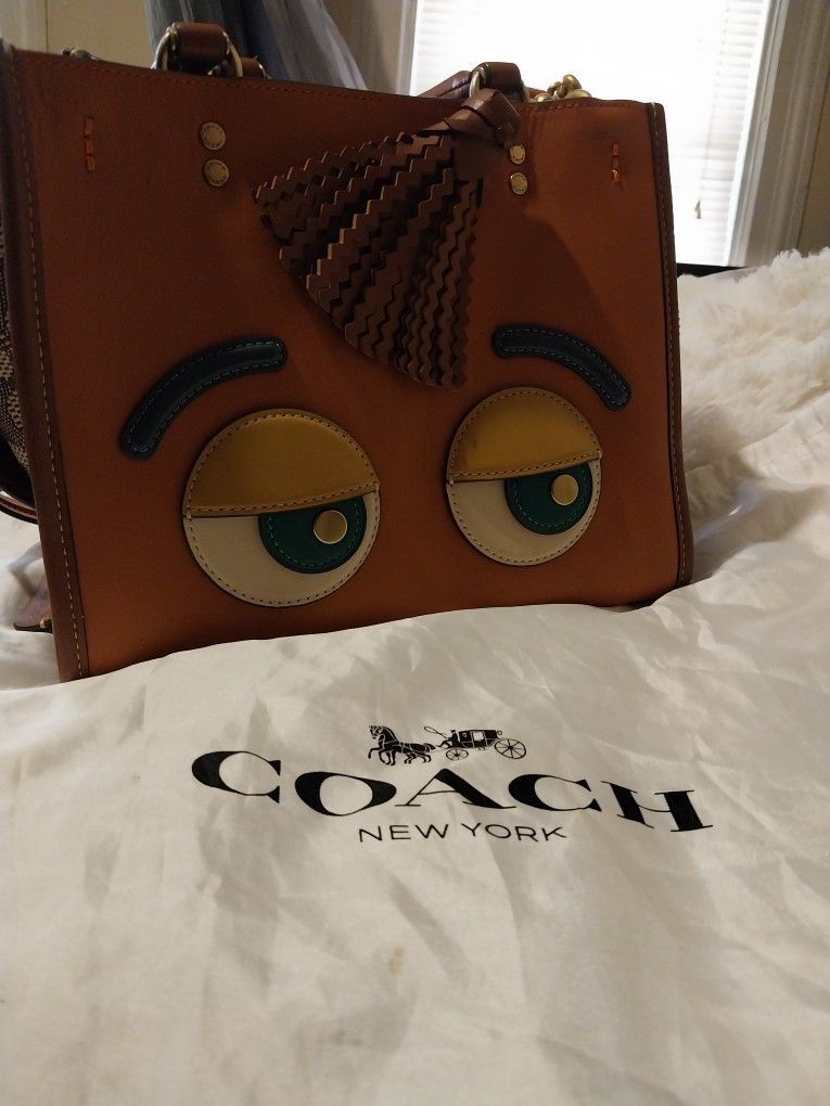 COACH CC396 Rogue 25 Signature Textile Jacquard Dreamy Tote Bag 2022