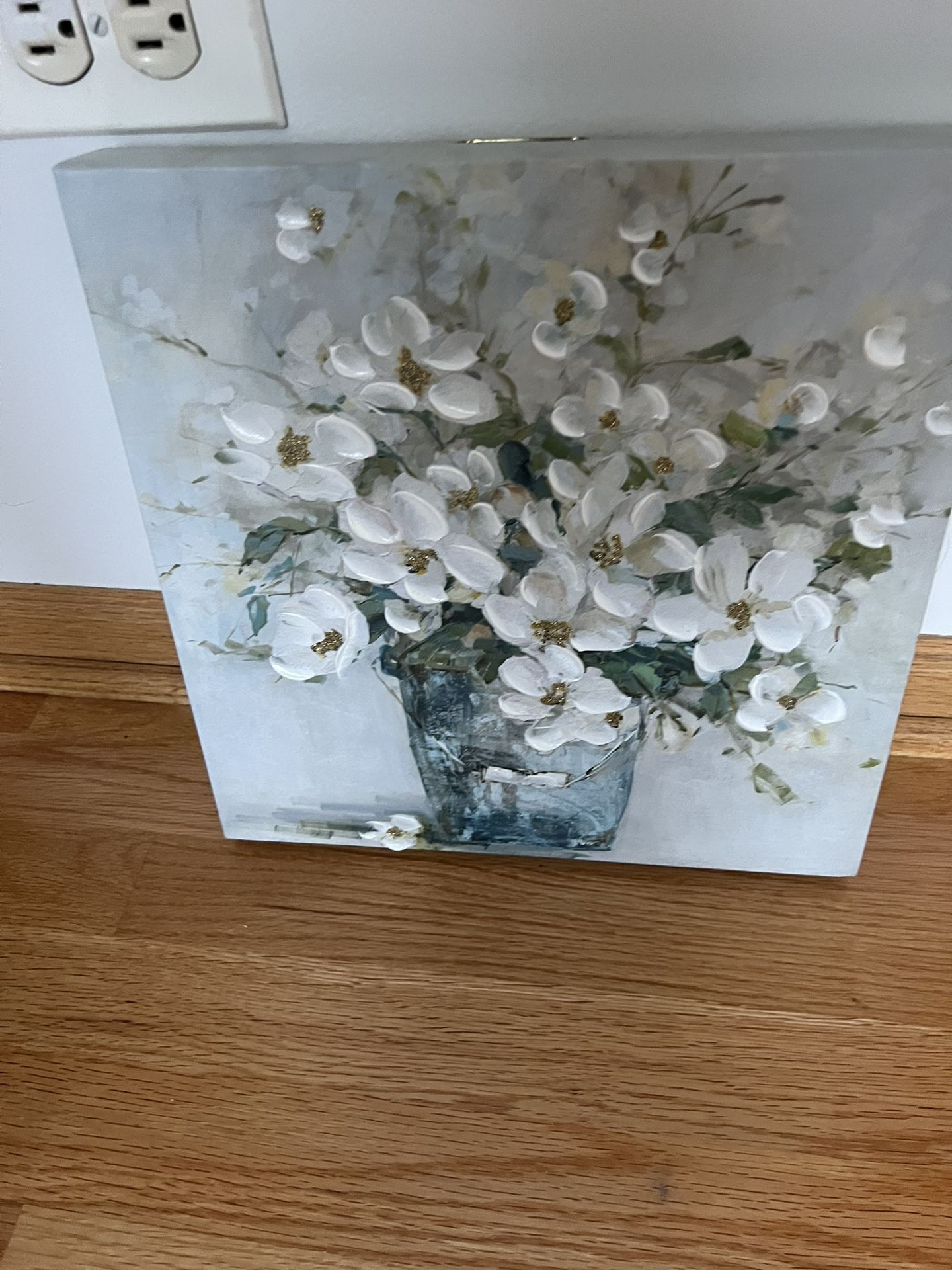 Floral Wall decor- 12”x12”