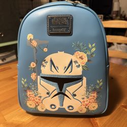 Loungefly Star Wars Captain Rex Floral Mini Backpack NWT