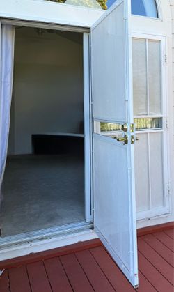 White security doors for sliding door