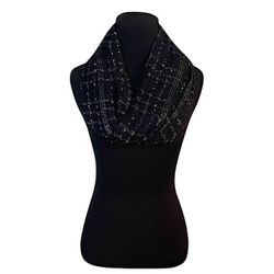 Apt9 Black & Silver Infinity Scarf 