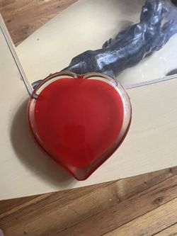 Heart Glass Happy Valentines 💝 Paper Weigth