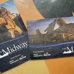 2 USS Midway Guest Passes