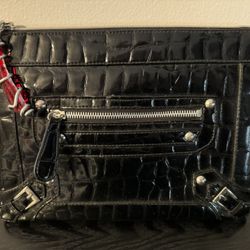 Steve Madden Clutch Purse with Jeweled Zipper Pull