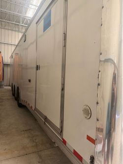 32ft enclosed car trailer.