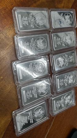 Silver bars 1 oz* 10  make an offer