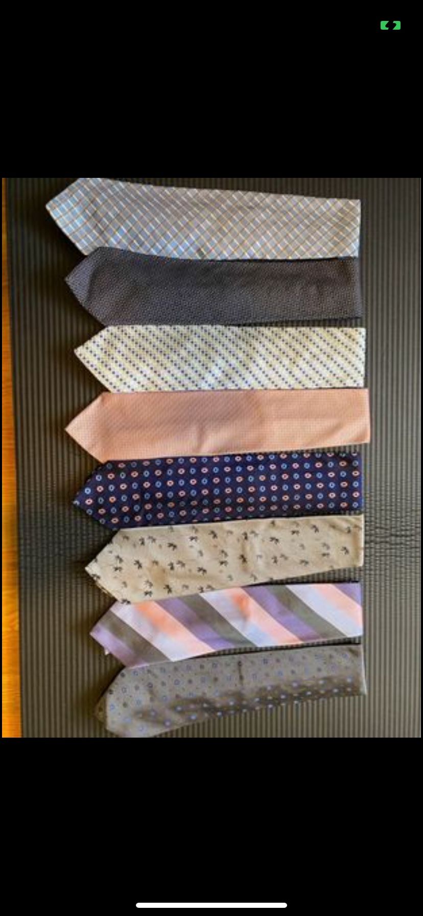 Burberry Neck Ties - Lot Of 8