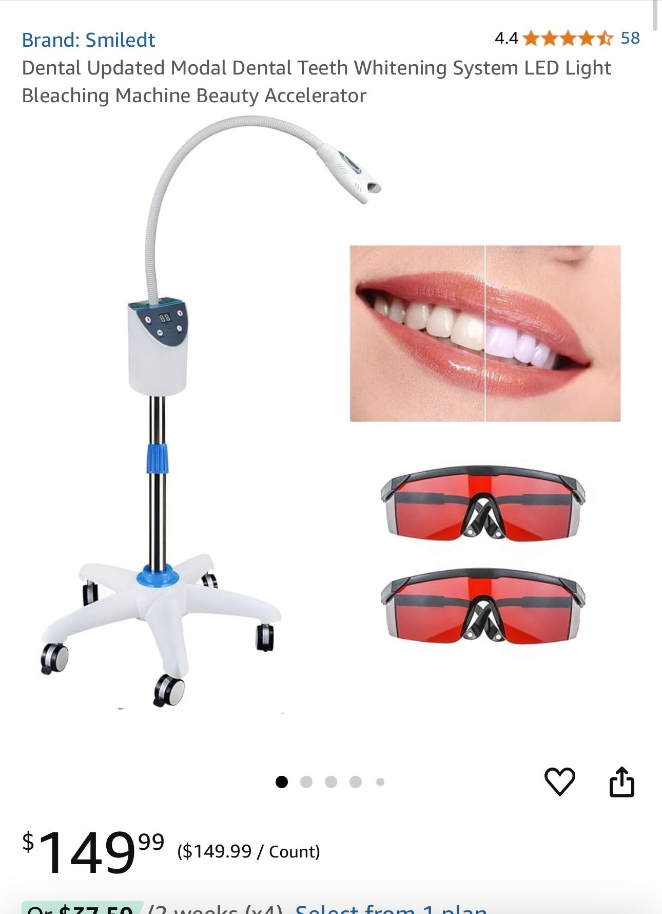 Brand new Teeth whitening Lamp
