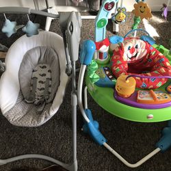 Baby Electric Swing & Bouncing Chair & Baby Shower Seat 