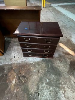 Wooden filing cabinet
