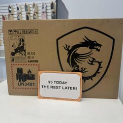 MSI Thin GF63 15.6 Inch Gaming Laptop New - Pay $1 DOWN AVAILABLE - NO CREDIT NEEDED