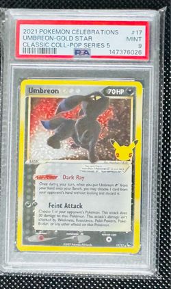 PSA 9 Umbreon Gold Star Pokemon Card #17