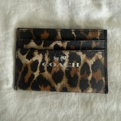 Coach Leopard Print Woman’s Luxury Multi Card Holder