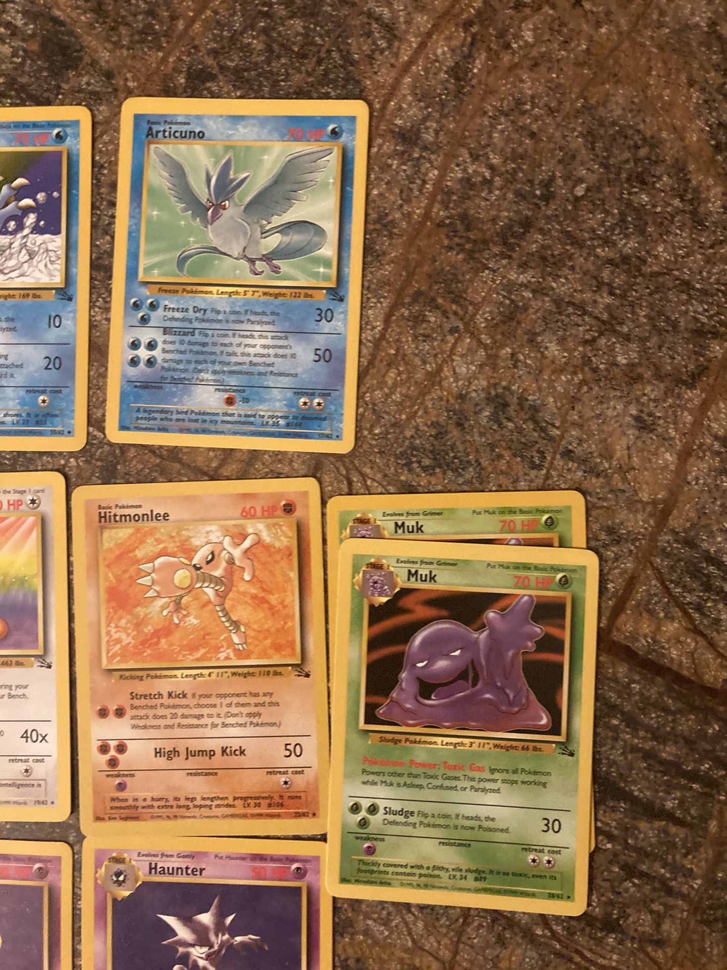 Mint Fossil Pokémon Cards Some First Editions