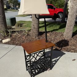 54-in Floor Lamp with Storage