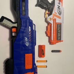 Nerf N-Strike Elite Trilogy DS-15 And Nerf Ultra Four Dart Blaster