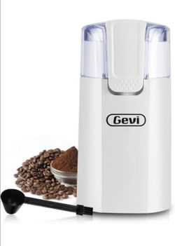 Gevi One-Touch Button Electric Coffee Grinder Coffee Bean Grinder for Coffee Espresso Latte Mochas, Noiseless Operation Coffee Serving Sets