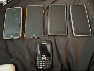 iPhones, LG phones