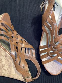 Women’s Cute Brown Wedges Size 8.5