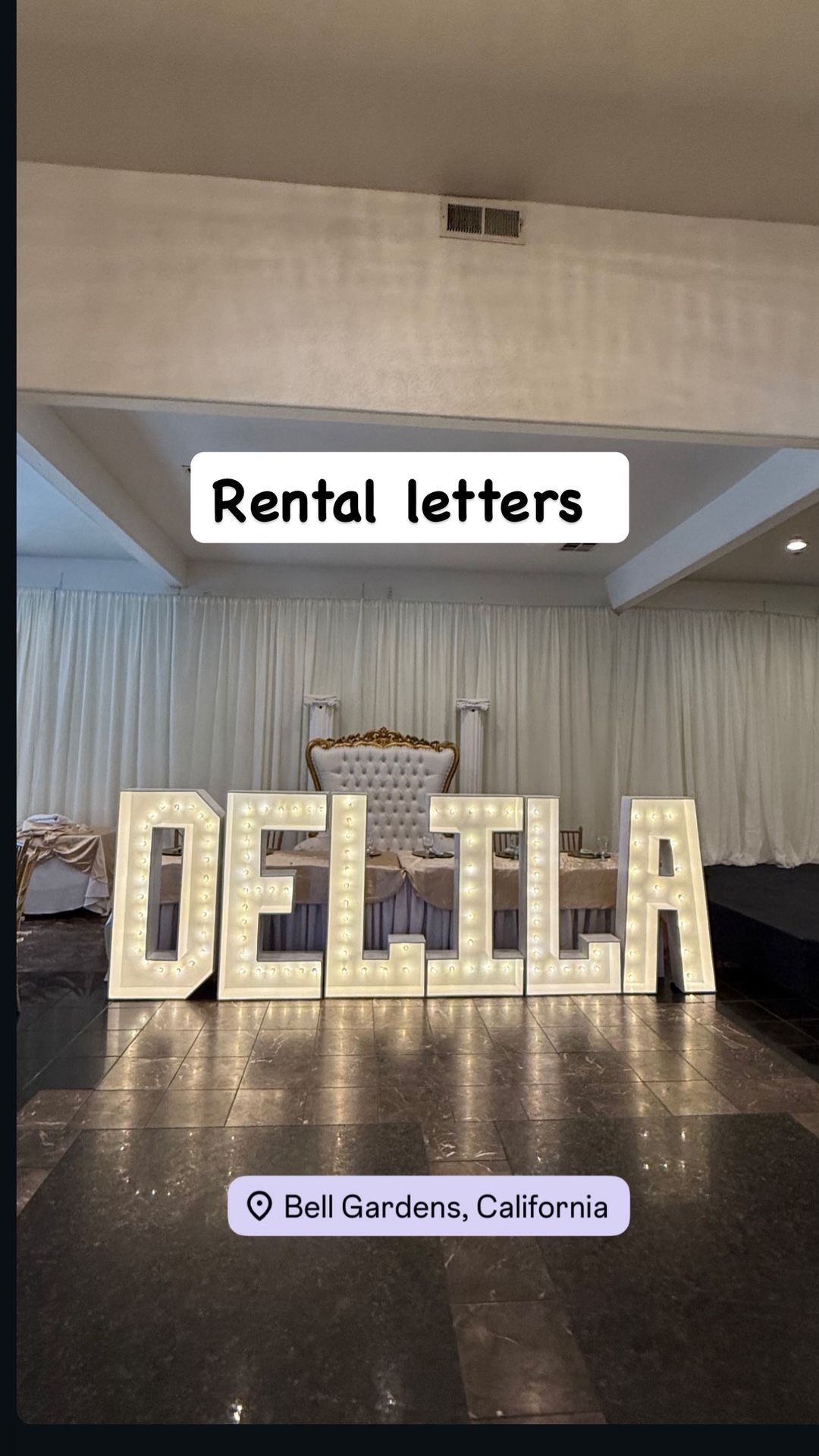 Marquee Light Up Wood Letters