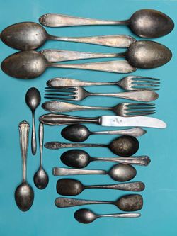 Vintage German Silverplate Flatware Lot, 18 pcs (HOMAG 90, WMF 90)
