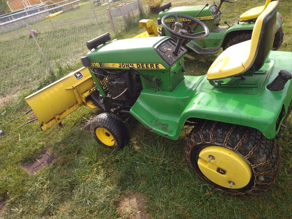 John deere 316 Garden Tractor for Sale in Newport, MI OfferUp