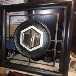 Metal Mirror Accent Decor