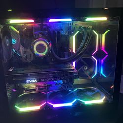 CRAZY PC SET UP WITH 2 MONITORS AND KBM