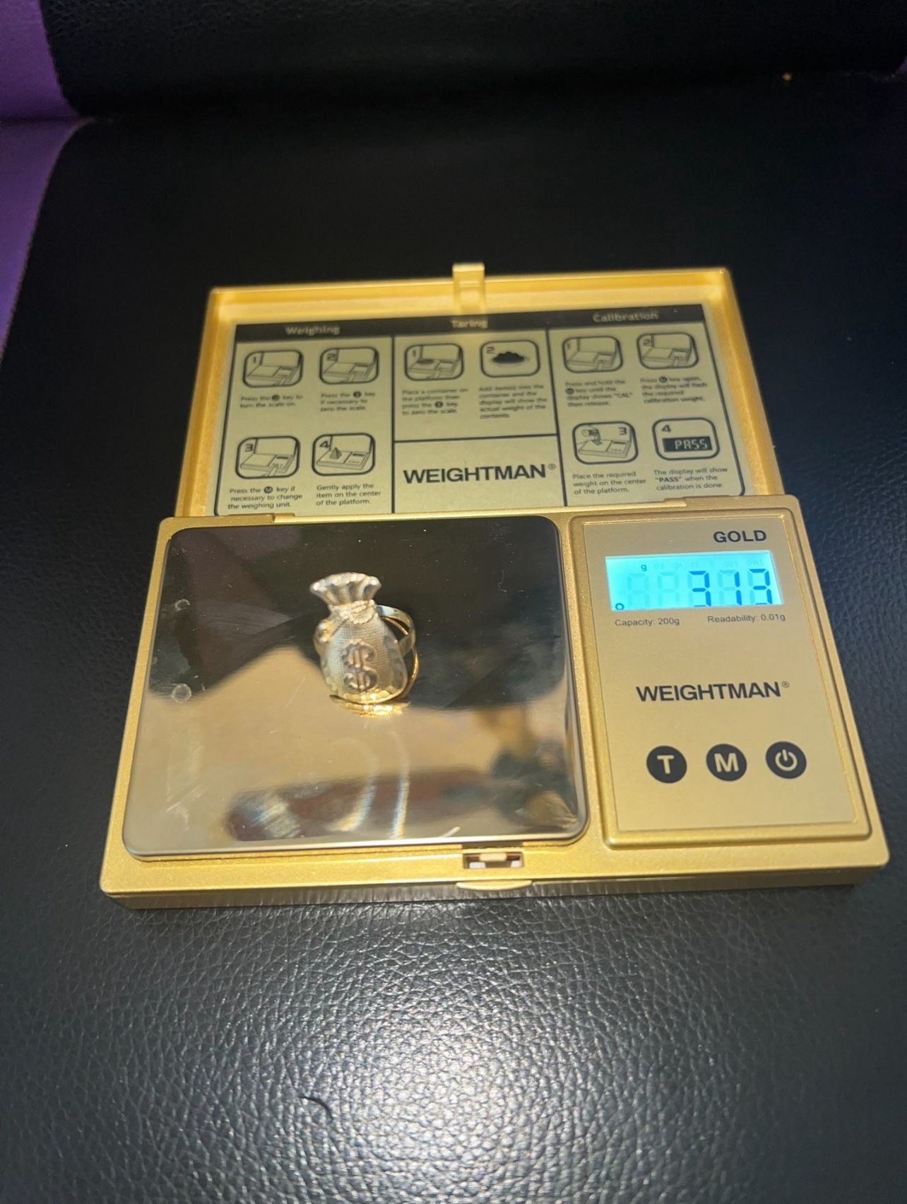 10k Money Bag Ring