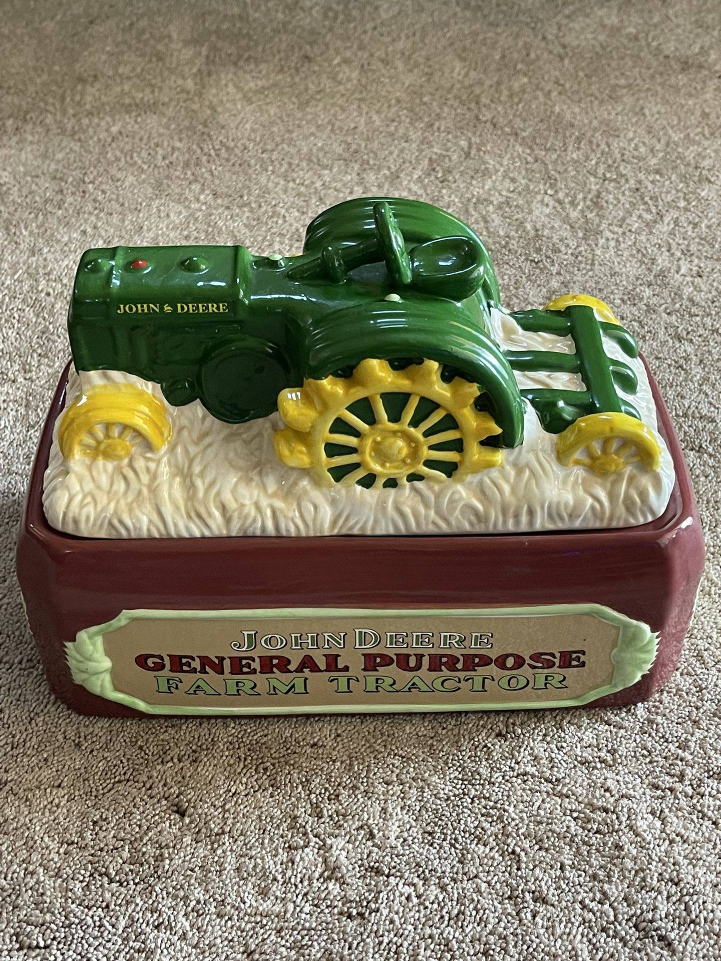 Vintage John Deere cookie Jar