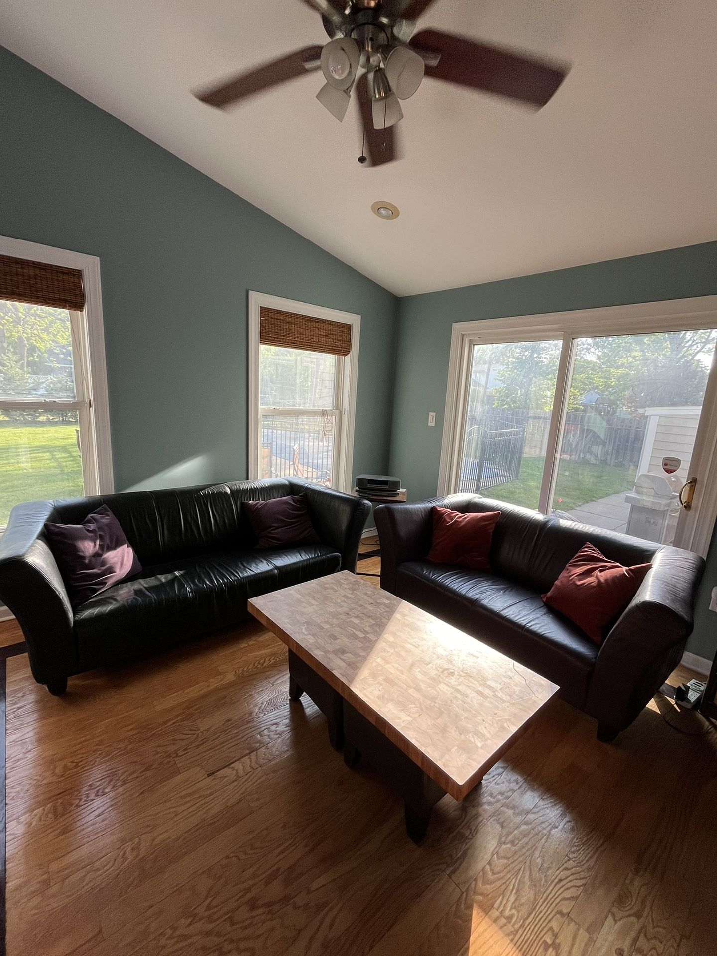 FREE Leather Couch & Loveseat plus Chaise