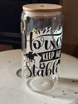Glass tumblers 20oz and 16 oz