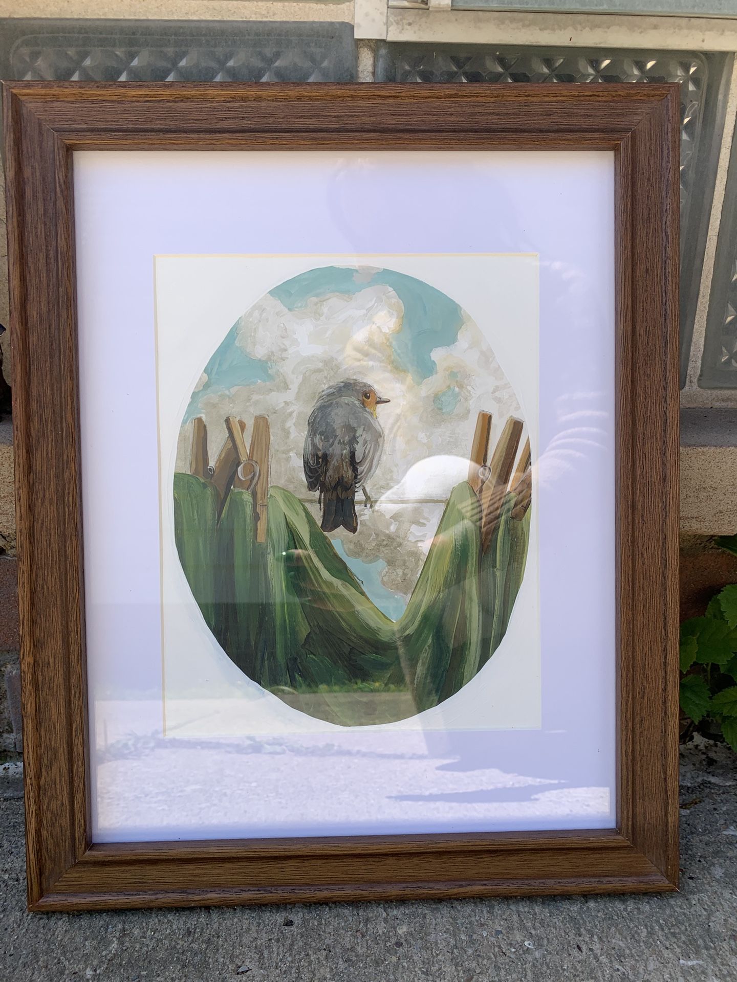 Framed Acrylic Painting