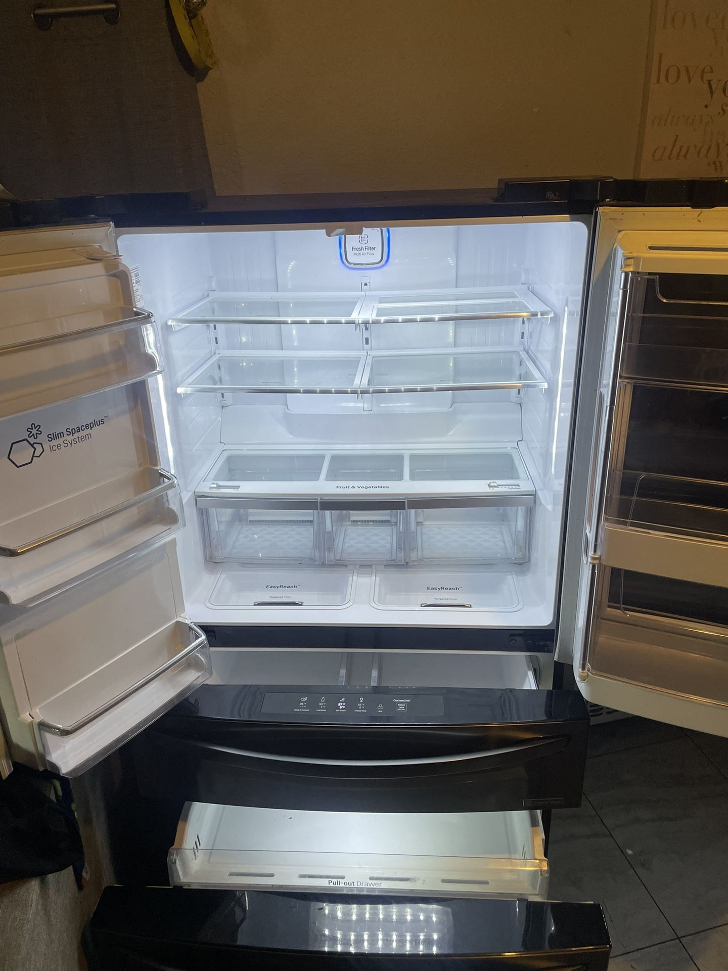 LG Refrigerator Double Sided Doors & Drawer