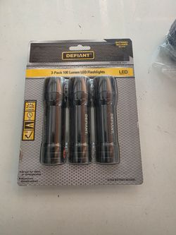 Defiant LED flashlights