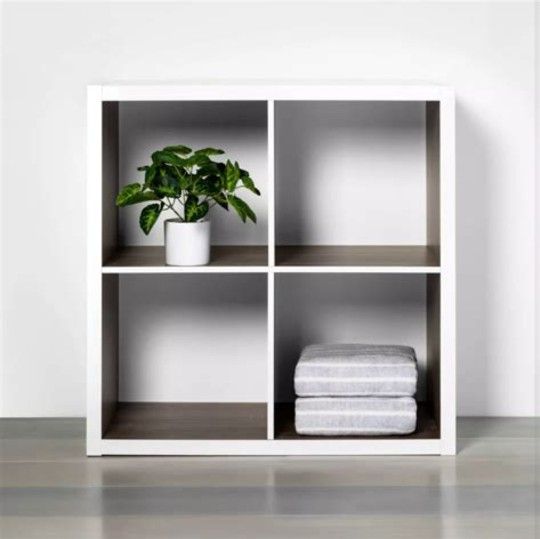 13" Threshold 4-Cube Shelf Organizer NEW