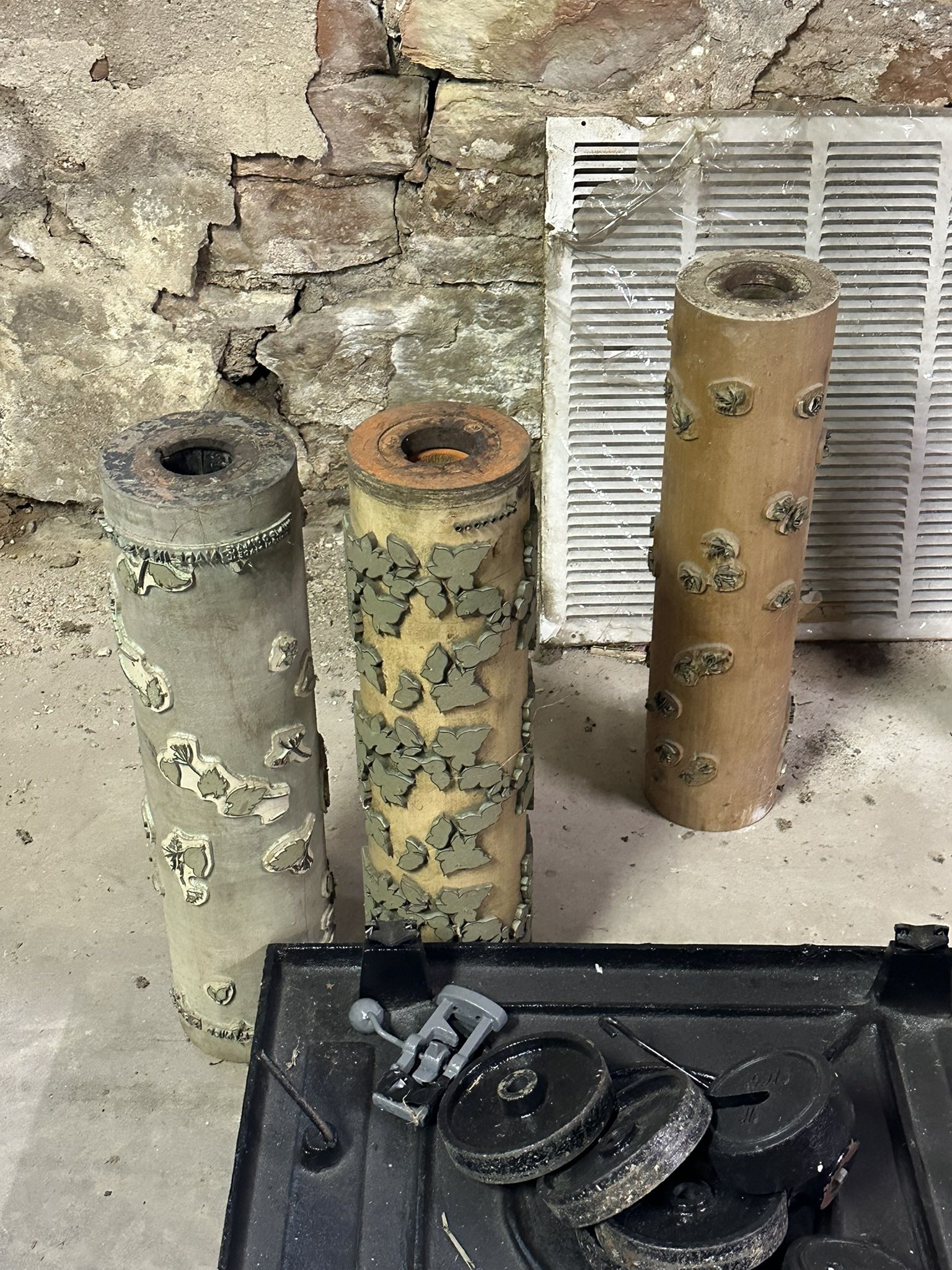Antique Wallpaper Printing Rollers