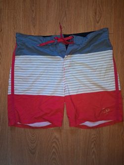VINTAGE Ocean Pacific Swimming Trunks Mens W40 Neon Pink