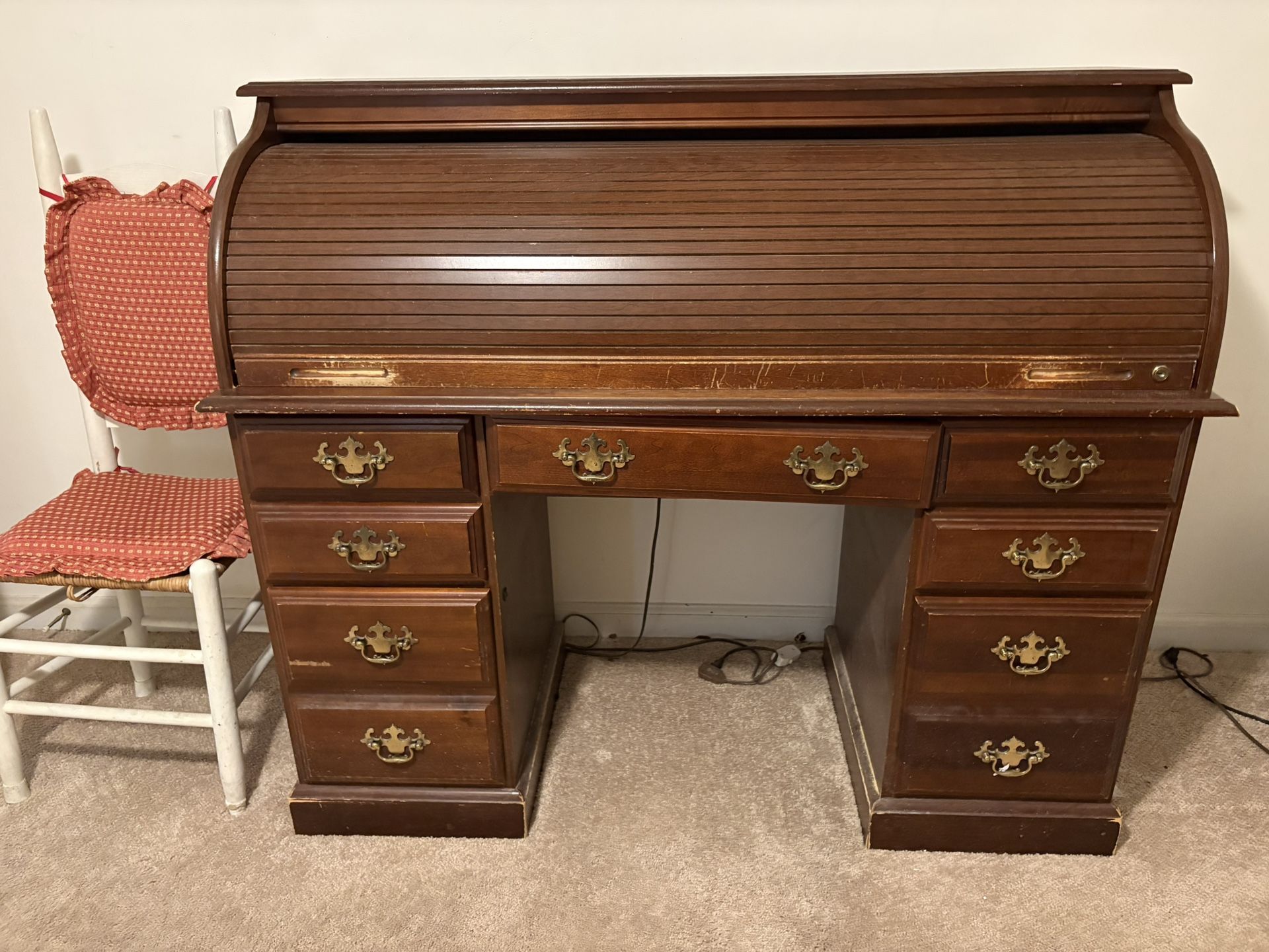 Vintage roll top desk