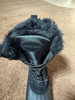 Lands' End Black Winter Snow Boot
