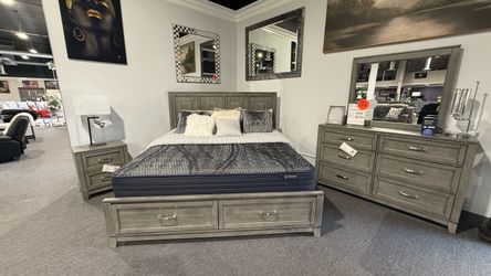 4 PC KING BEDROOM SET