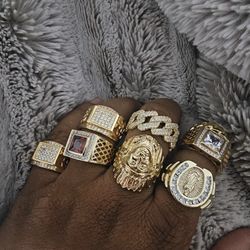 I Deliver I Ship 14k Gold Plated  Ring