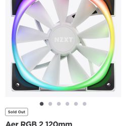 3 NZXT Aer 120mm ARGB fans