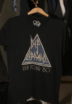 Def Leppard USA Tour ‘80 Mens T-Shirt (Size M)